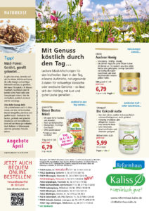 Naturstark die Angebote im April